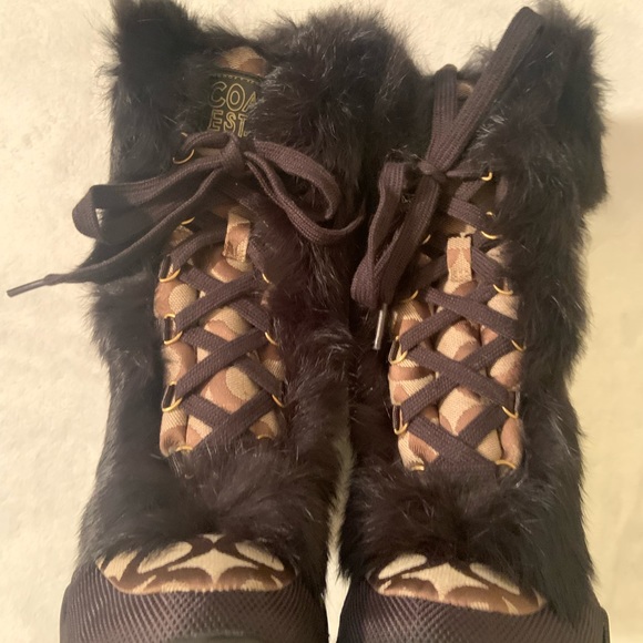 Coach boots brown. - Picture 3 of 5